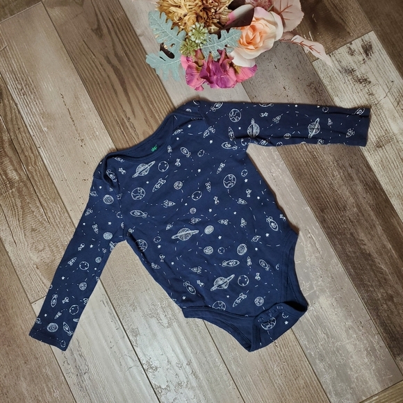 dip blue outer space baby toddler boy bodysuit onesie size 18-24m nwot - Picture 11 of 16